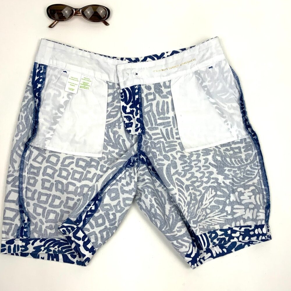 Lilly Pulitzer Chipper Short Home Slice Indigo Sz 8 - Picture 15 of 16